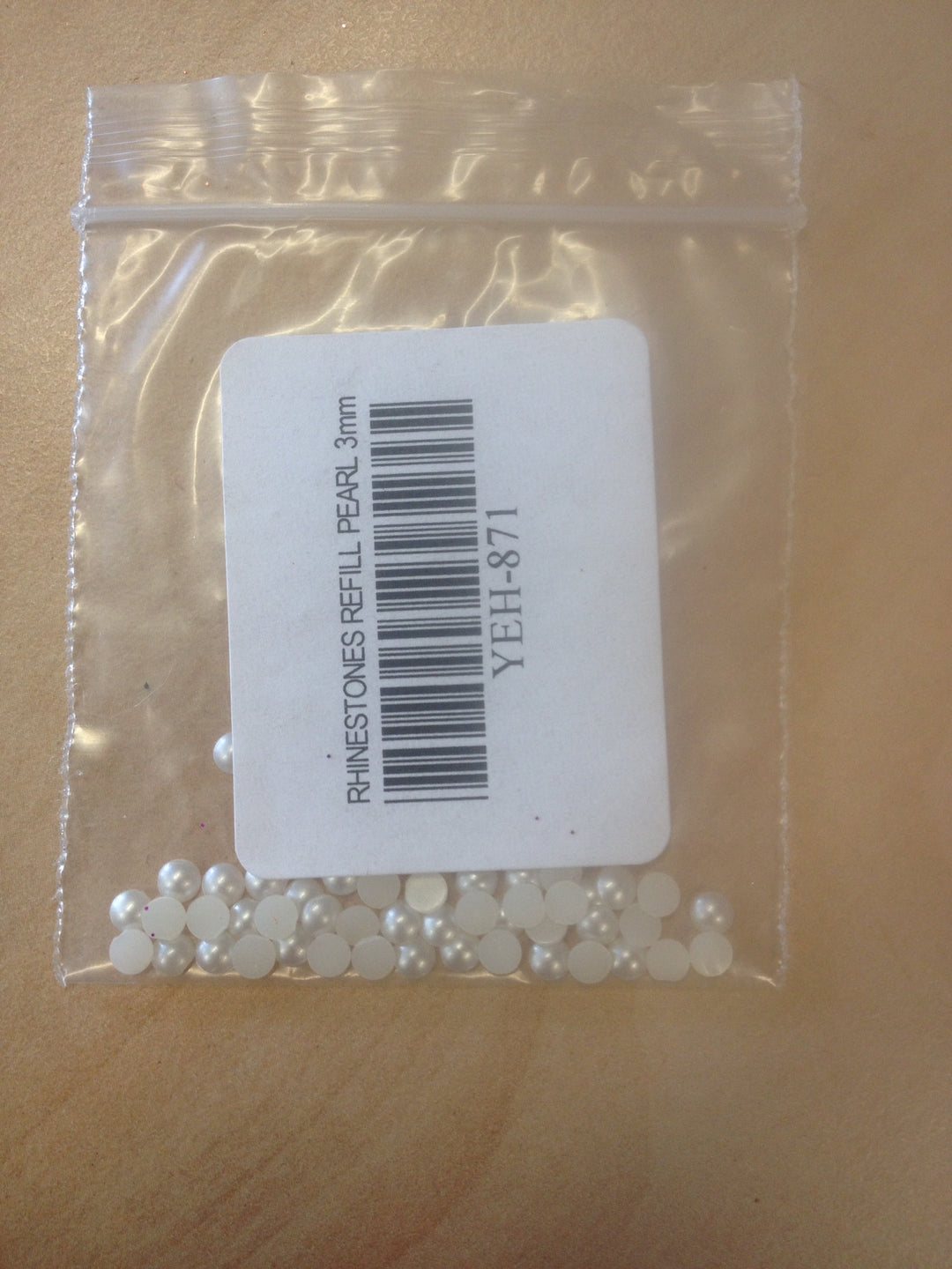 RHINESTONES REFILL PEARL 3mm  (#1)