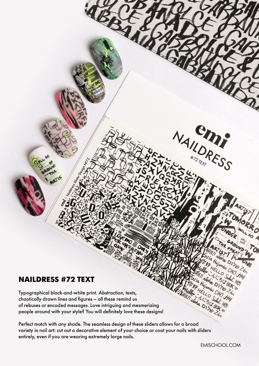 Naildress Slider Design #72 Text *