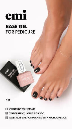 E.MiLac Base Gel for Pedicure, 9 ml.