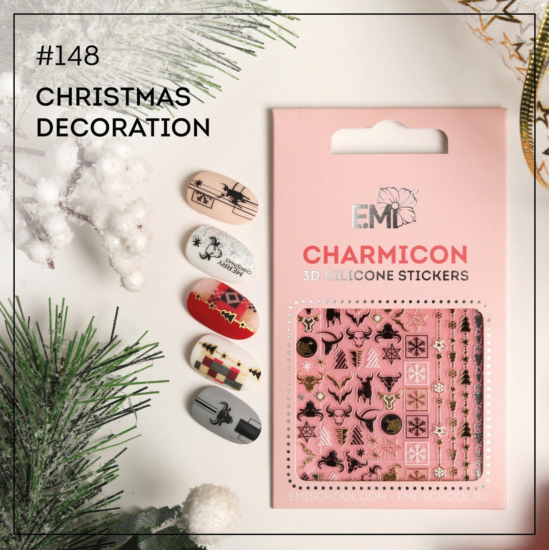 Charmicon 3D-Silikonaufkleber #148 Weihnachtsdekoration