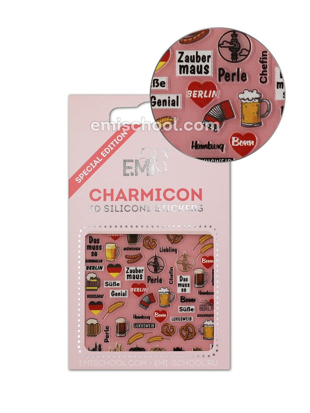 Charmicon 3D Silikonaufkleber Deutschland 1