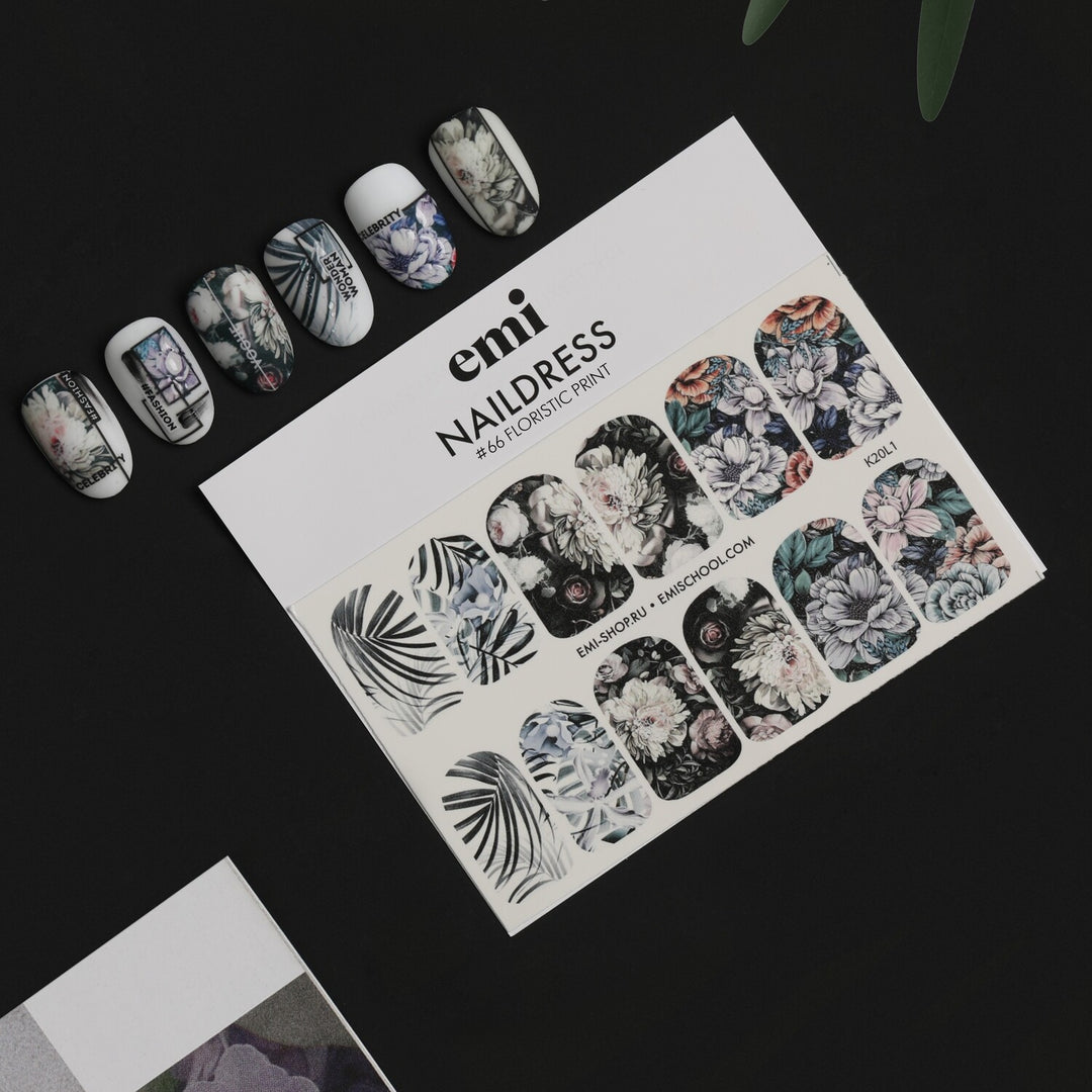 Naildress Slider Design #66 Floristic Print *