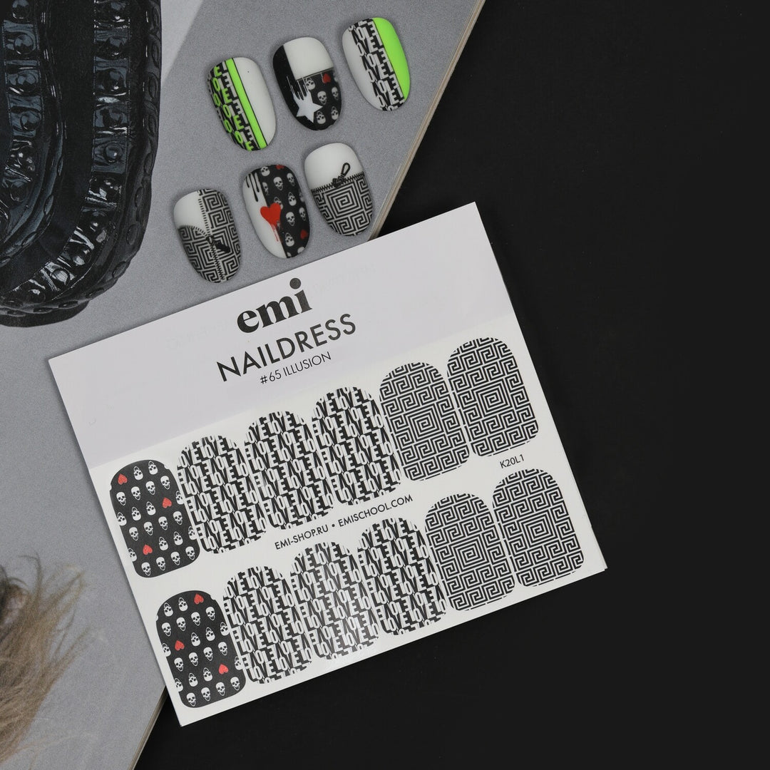 Naildress Slider Design #65 Illusion *