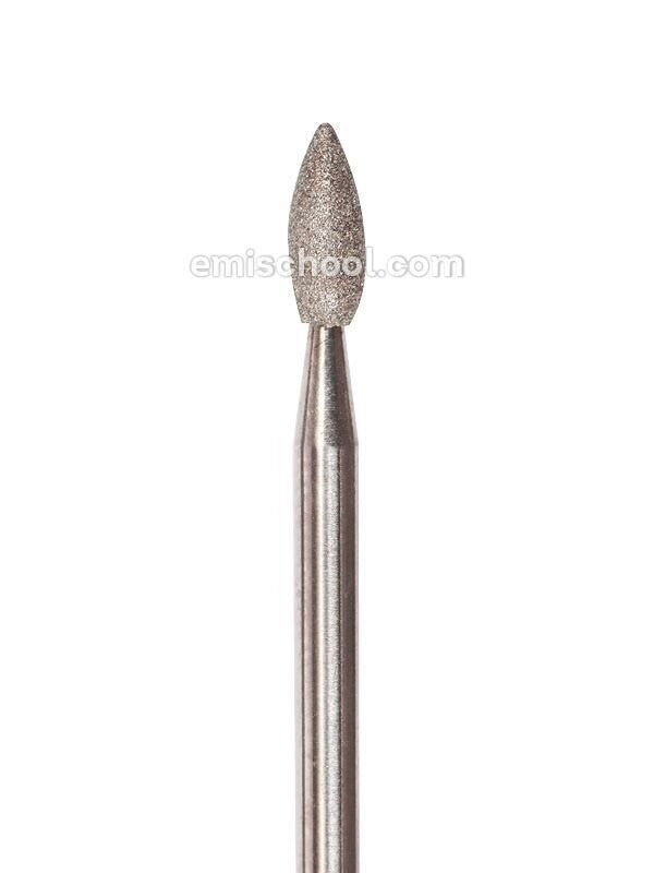 Drop-shaped diamond coated rotary file 2,7 mm, Fine abrasiveness