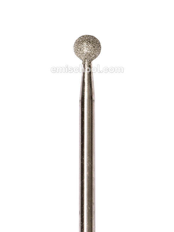 Ball-Shaped Diamond Coated Rotary File, 4 mm, Fine abrasiveness