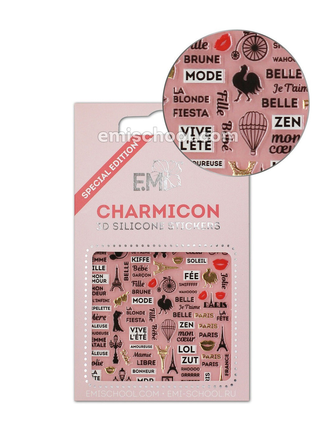 Charmicon 3D-Silikonaufkleber Frankreich 2