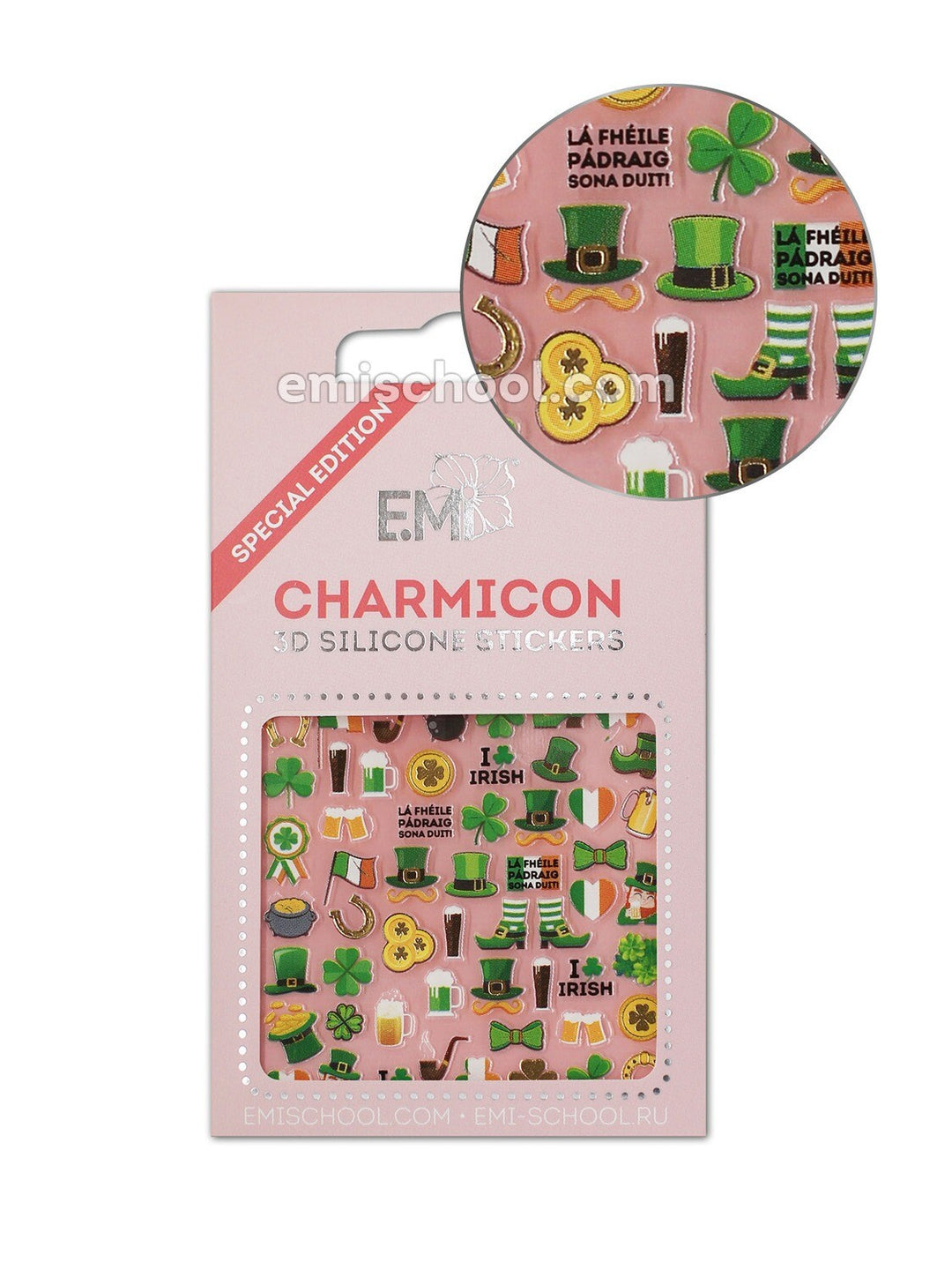 Charmicon 3D-Silikonaufkleber Irland