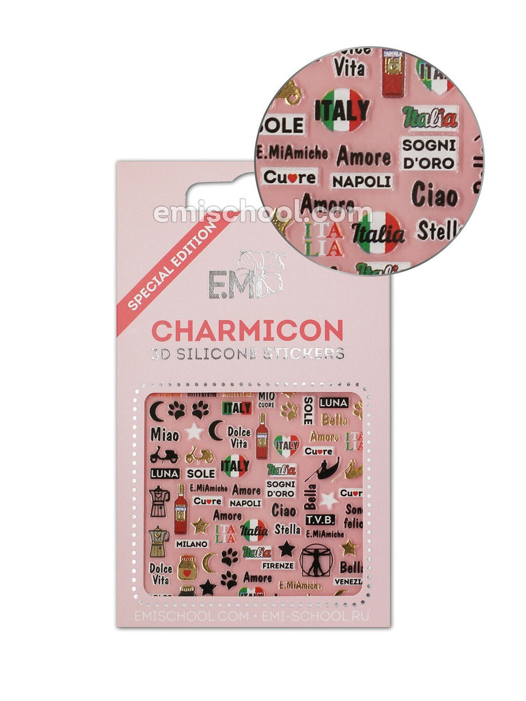Charmicon 3D-Silikonaufkleber Italien 1