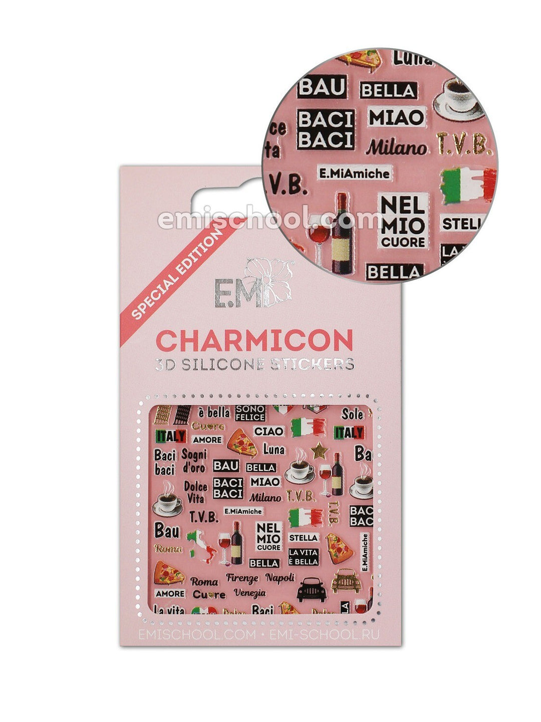 Charmicon 3D-Silikonaufkleber Italien 2