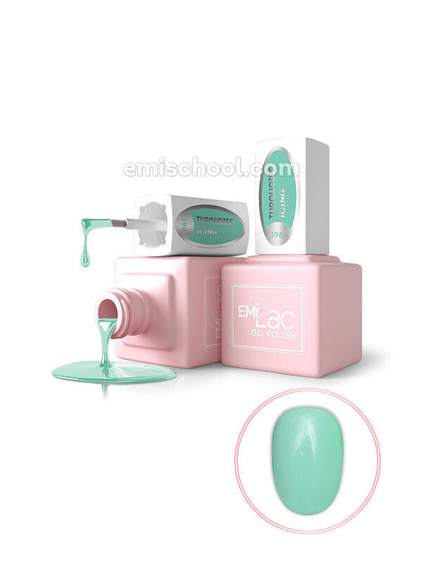 E.MiLac PR Turquoise Icing #198, 9 ml.