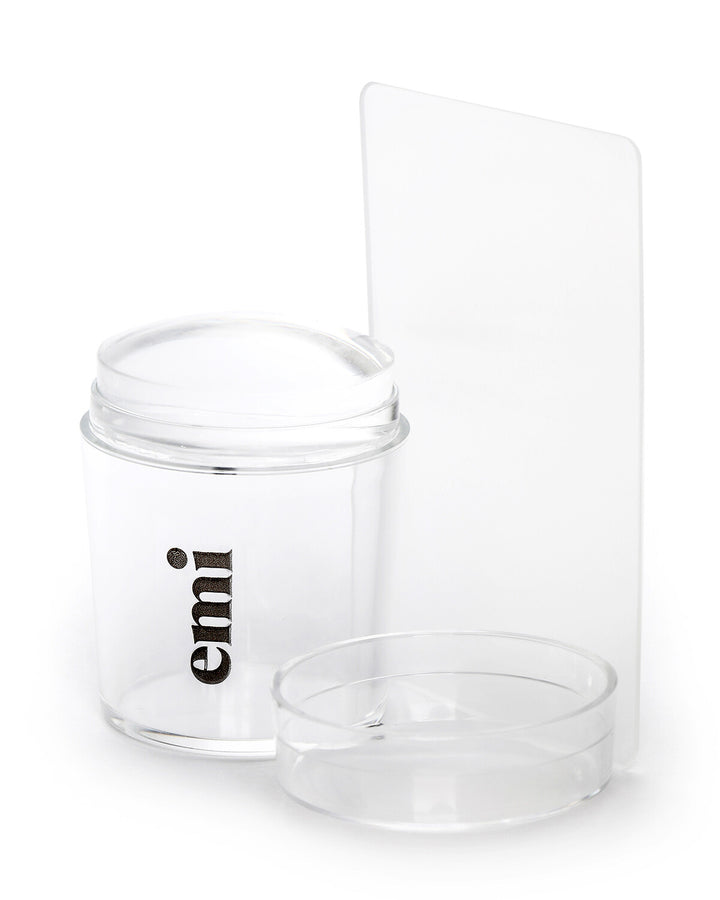 Nail stamper big with scraper