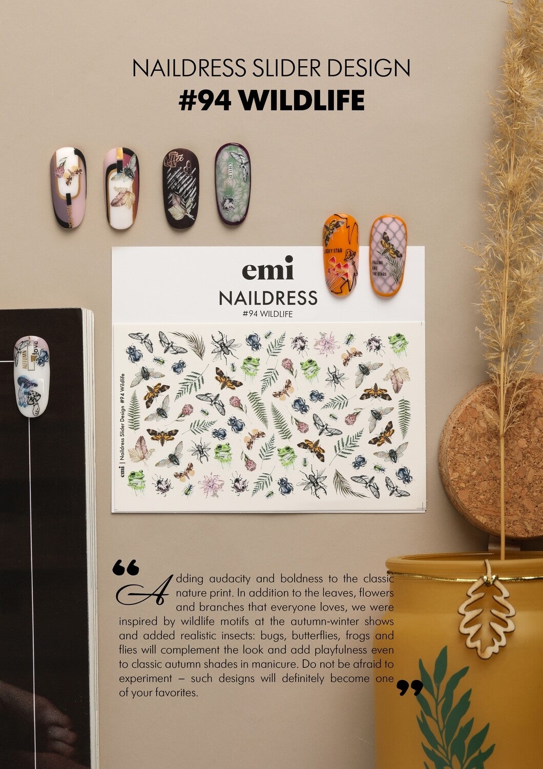 Naildress Slider Design #94 Wildlife *