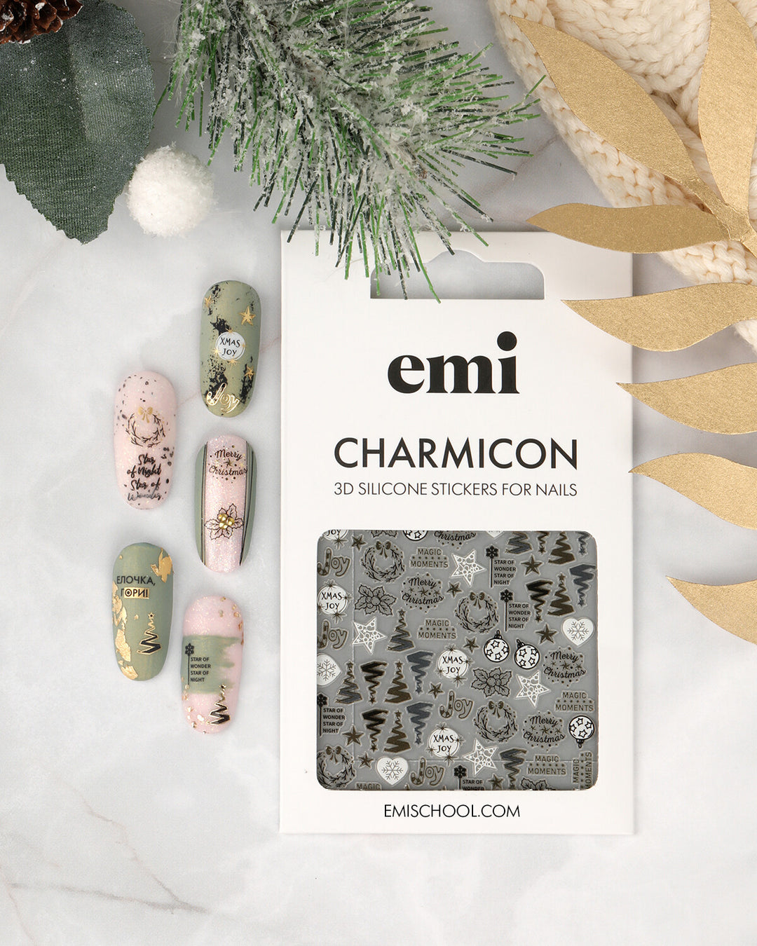 Charmicon 3D Silicone Stickers #227 Holiday Moments