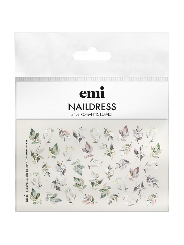 Naildress Slider Design #106 Romantic Leaves *