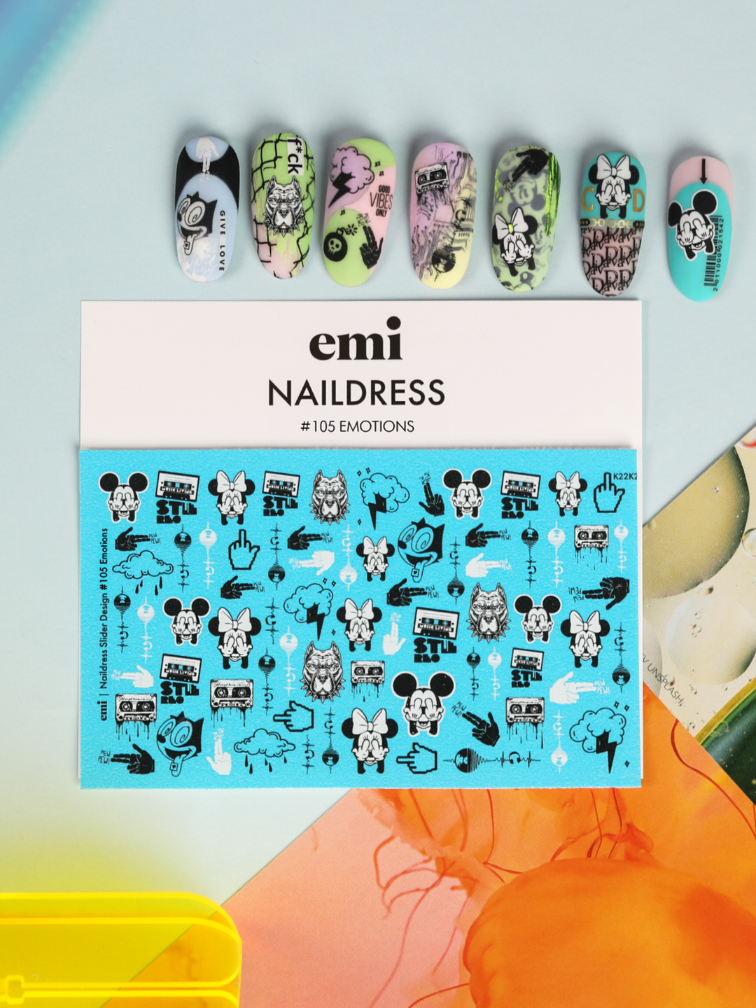 Naildress Slider Design #105 Emotions *