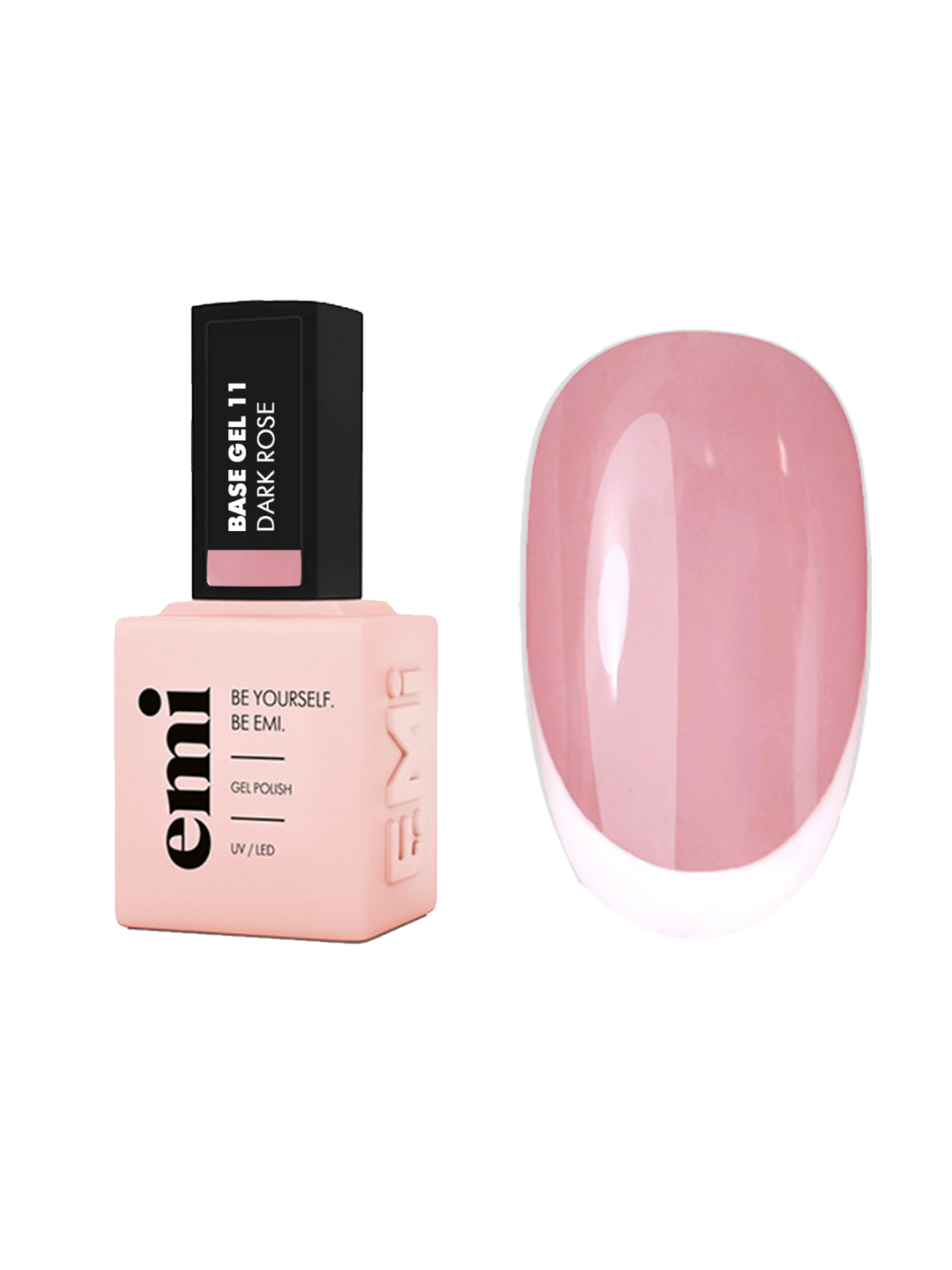 E.MiLac Base Gel Dark Rose #11, 9/15 ml.