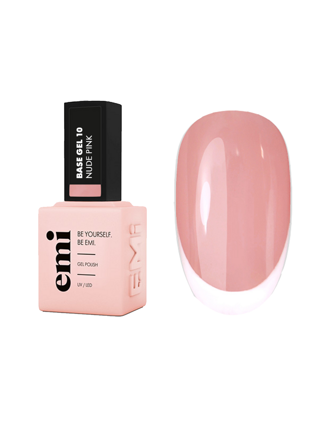 E.MiLac Base Gel Nude Pink #10, 9/15ml.