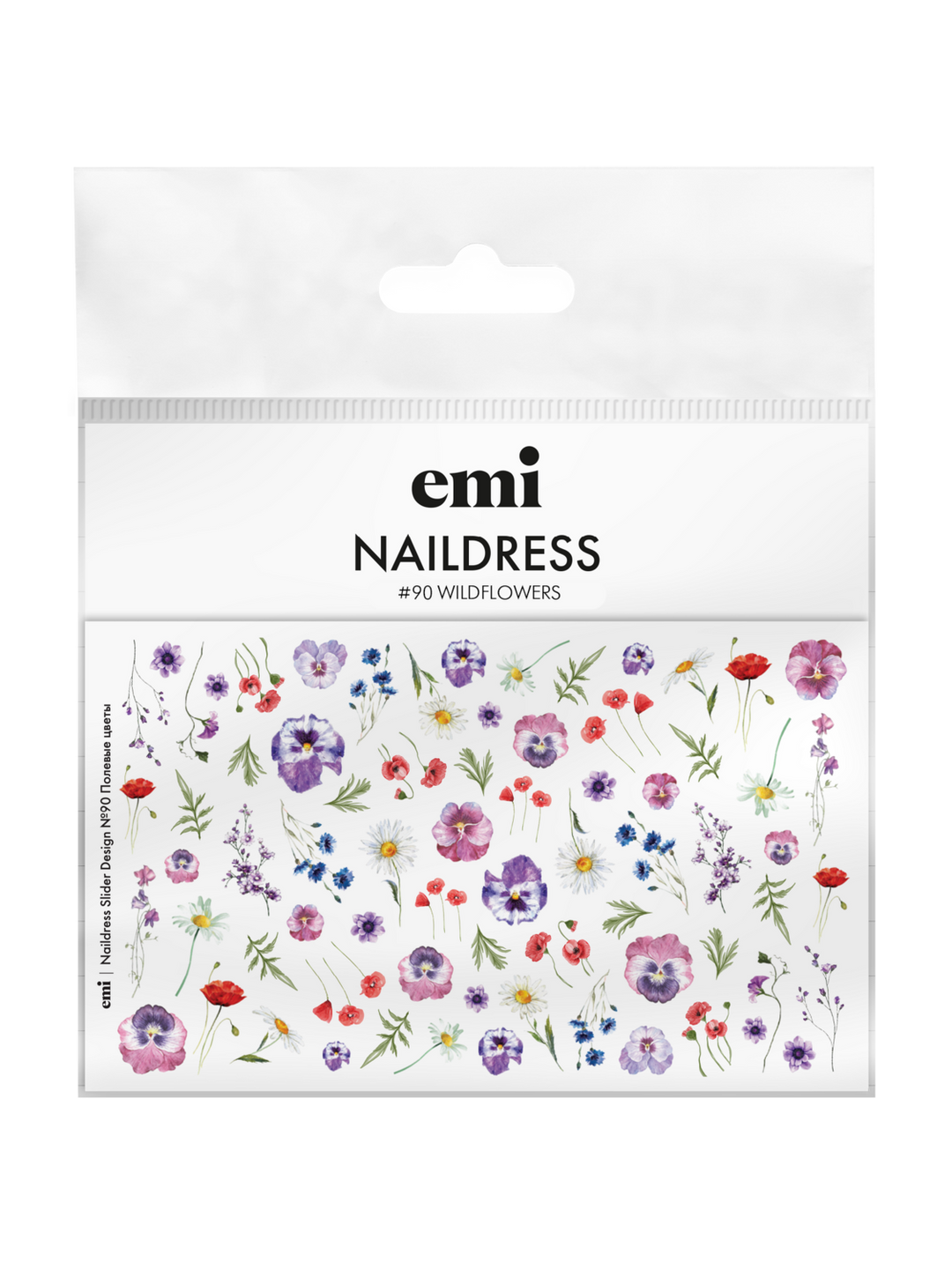 Naildress Slider Design #90 Wildflowers *