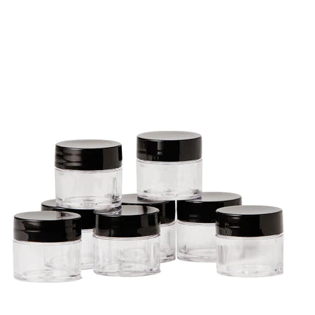 YN 1/4 OZ MIXING JARS, CLEAR (8PK)