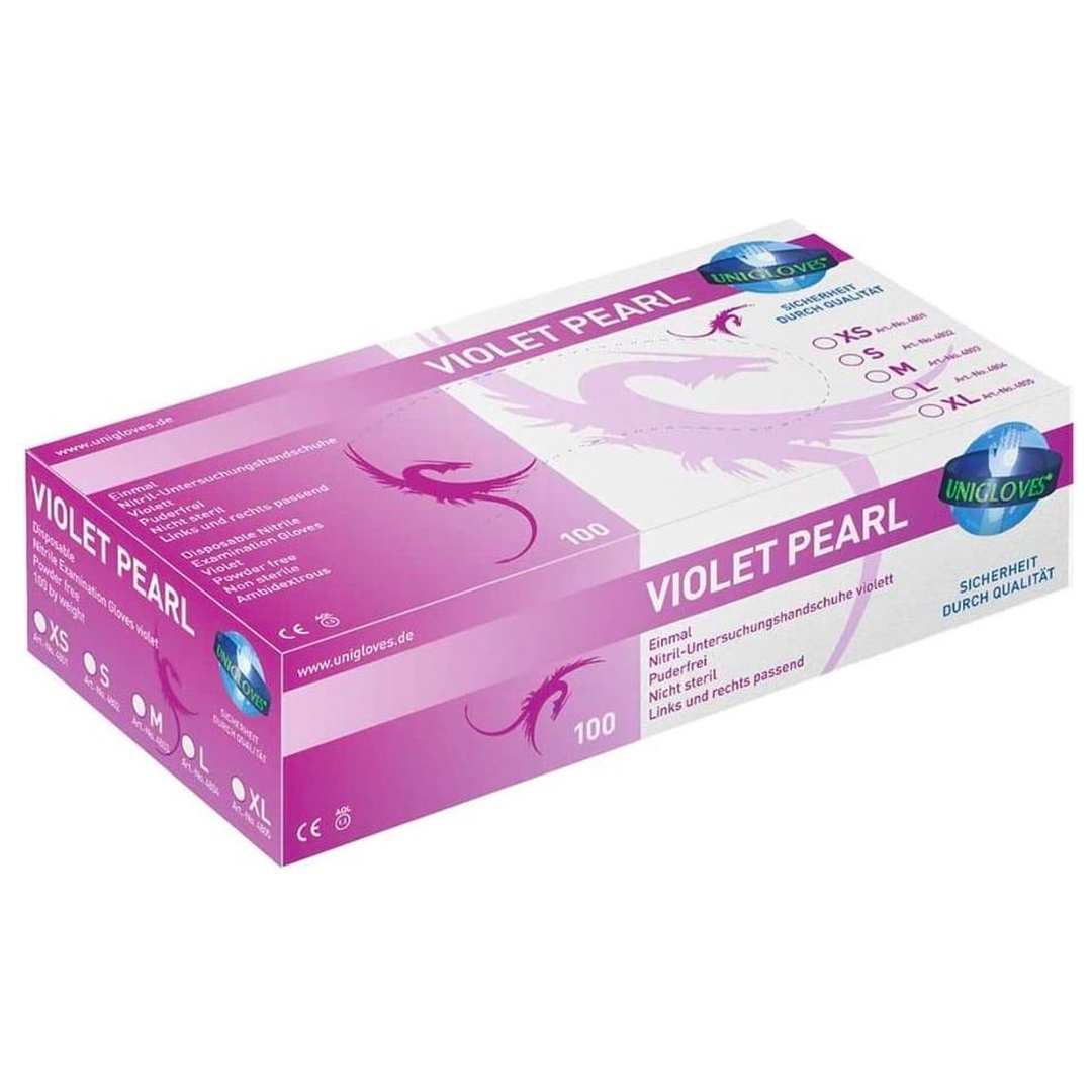Unigloves Violet Pearl Handschoenen XS t/m L