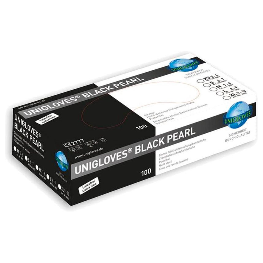 Unigloves Black Pearl Handschoenen XS t/m L