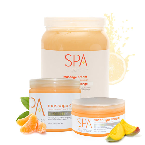 BCL SPA Massage Cream Mandarin + Mango - 16oz