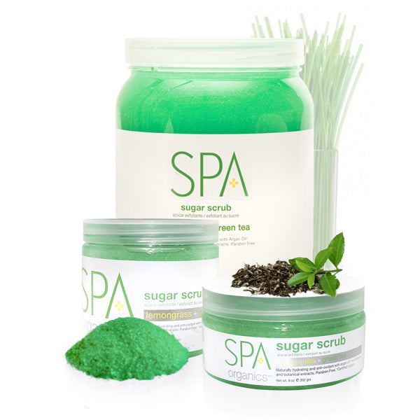 BCL SPA Sugar Scrub Lemongrass + Green Tea - 16oz