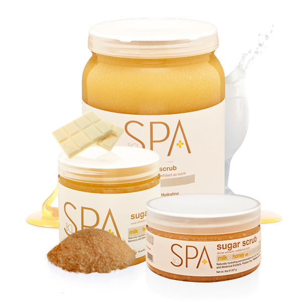 BCL SPA Sugar Scrub Milk + Honey with White Chocolate - 16oz