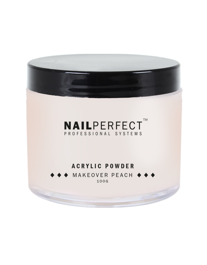 Acrylic Powder Makeover Peach