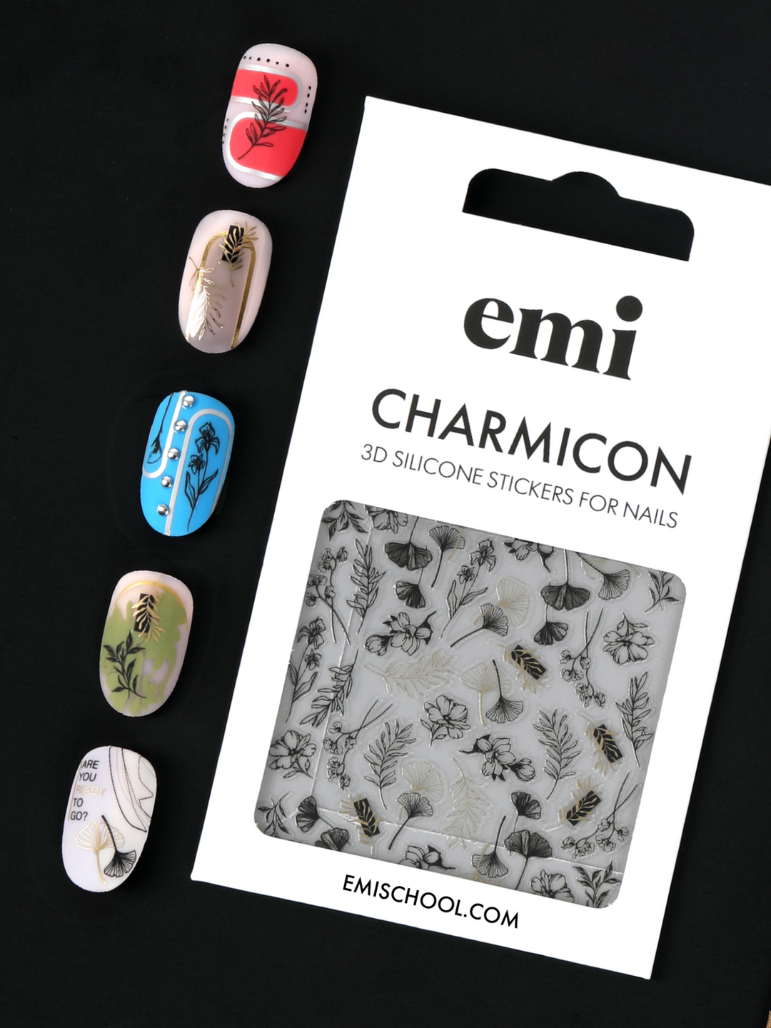Charmicon 3D Silicone Stickers #212 Floristics