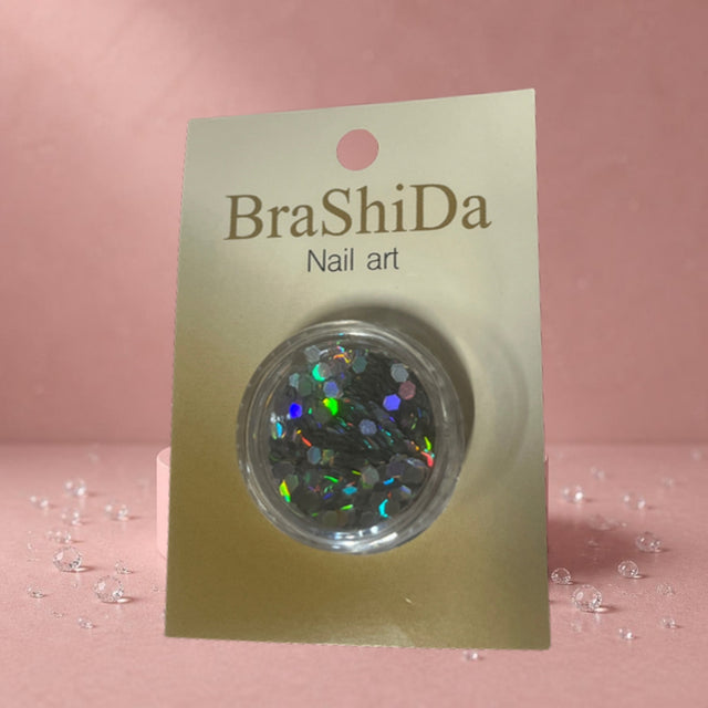 BraShiDa Nail Art Steentjes – Sparkles-silver