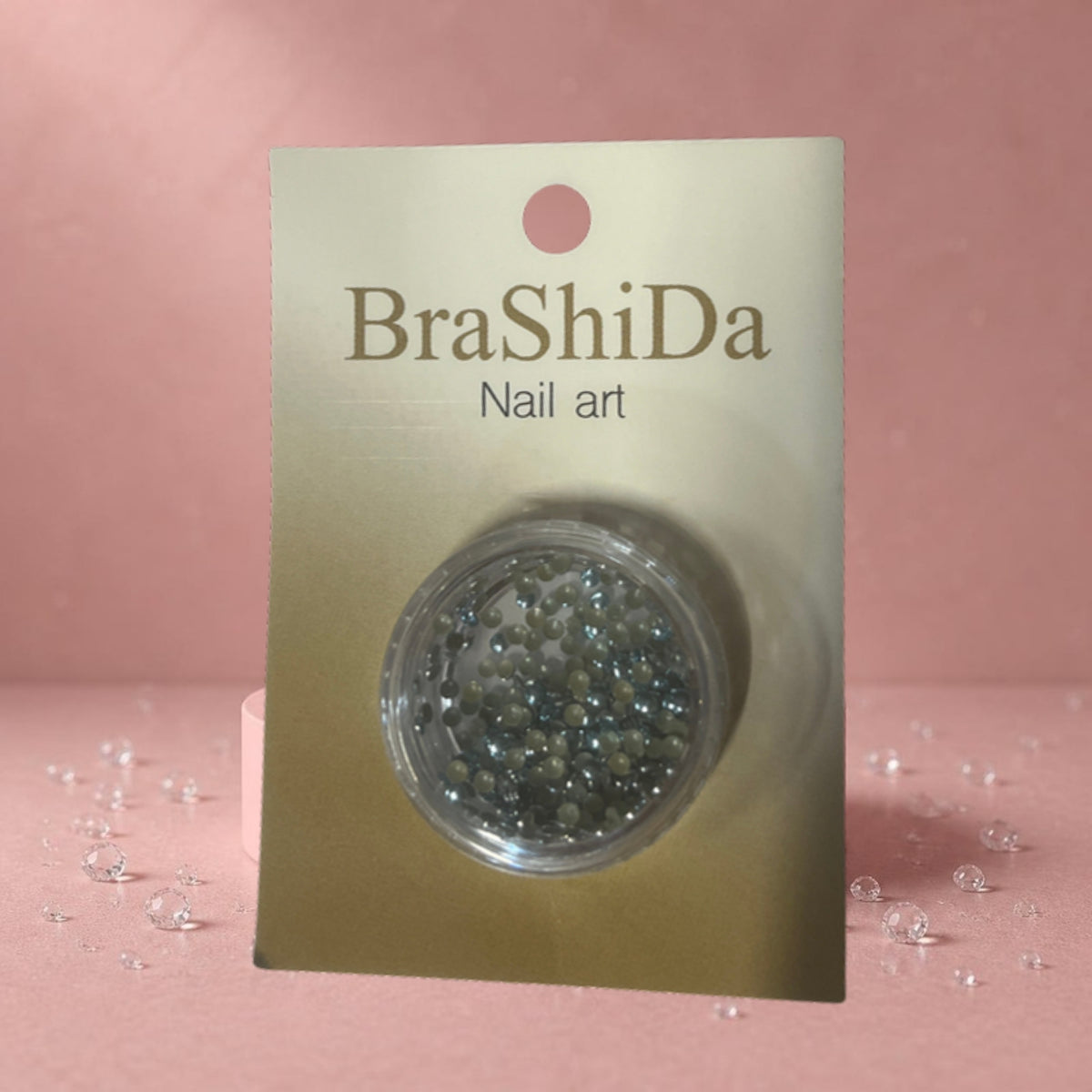 BraShiDa Nail Art Steentjes – Fashion rounds-baby blue