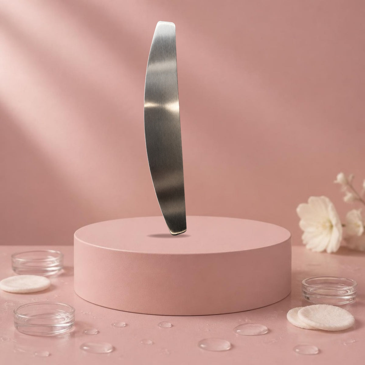 Stainless Steel Manicure File Half Moon