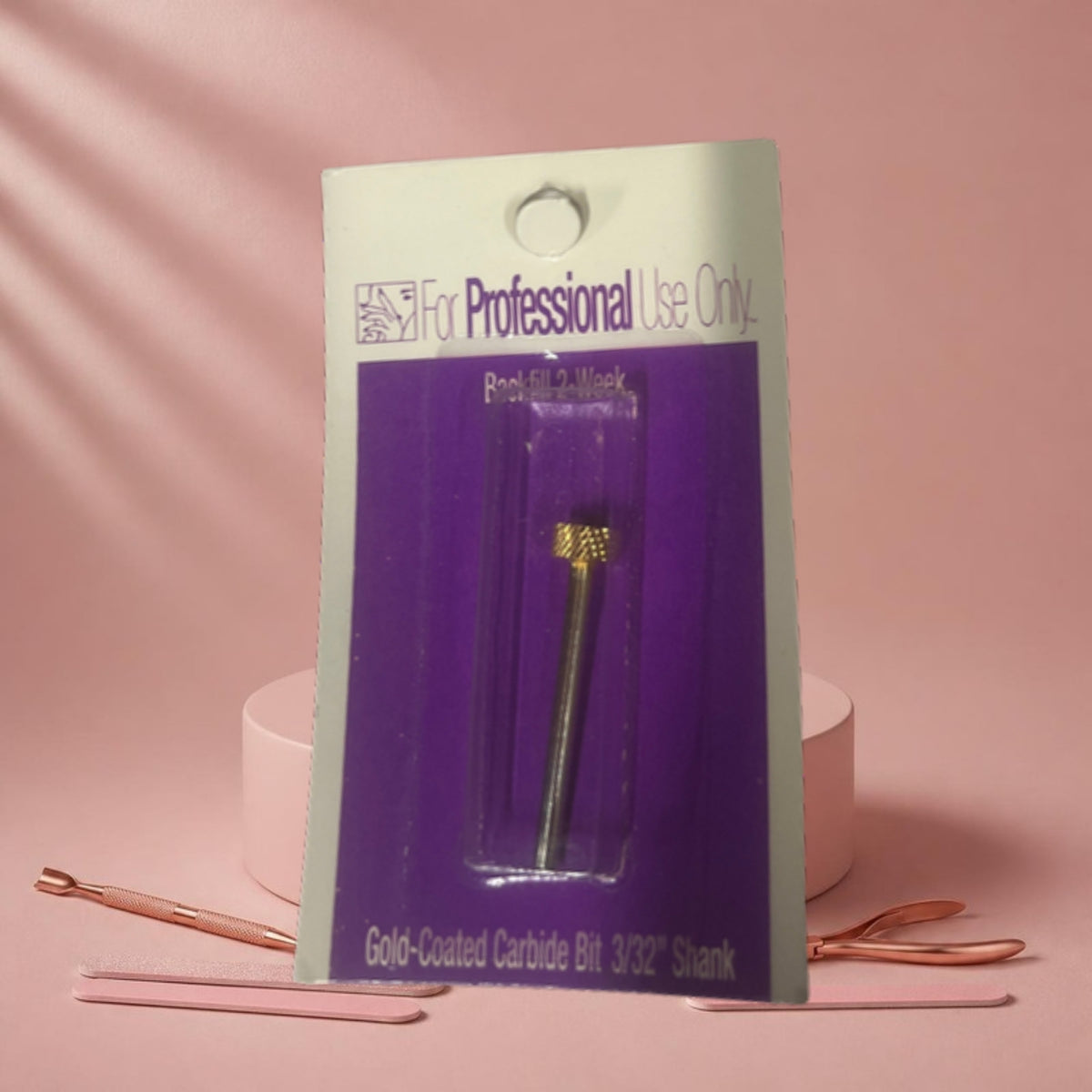 Nagelfrees Bitjes – Gold-Coated Carbide 3/32
