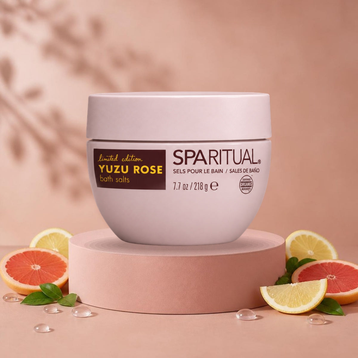 Uplifting Yuzu Rose Bath Salth 7.7oz