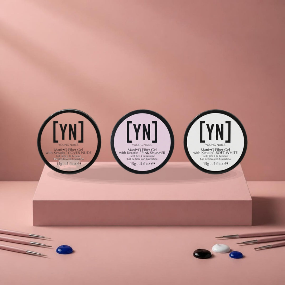 Young Nails Mani.Q Fiber Gel met Keratine, 15 g