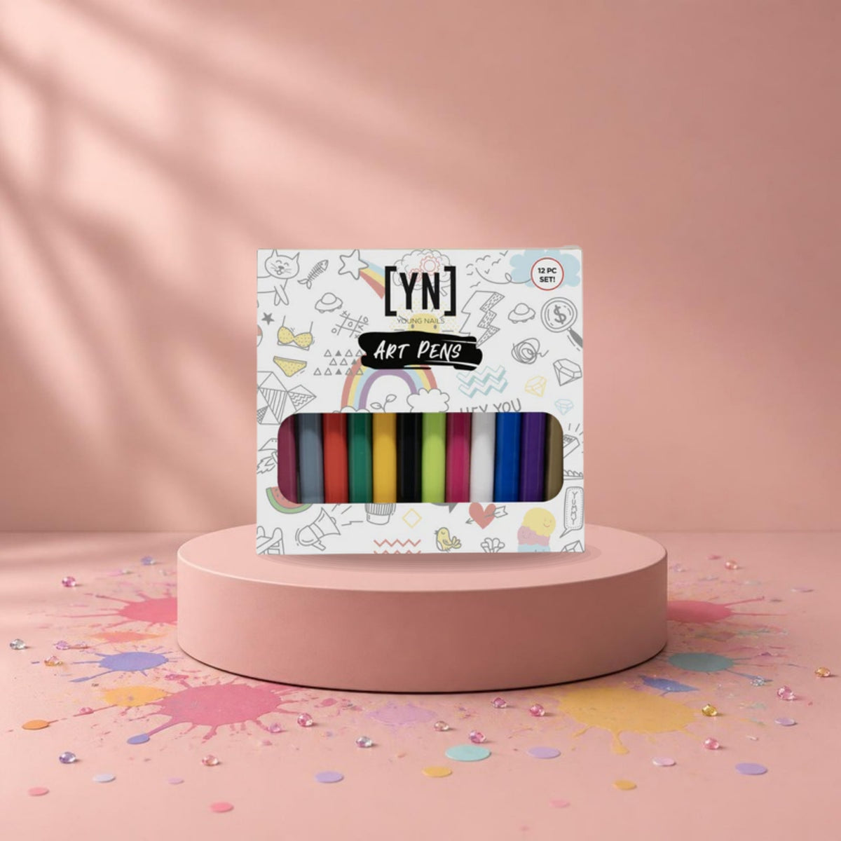 Young Nails Art Pen, 12 stuks
