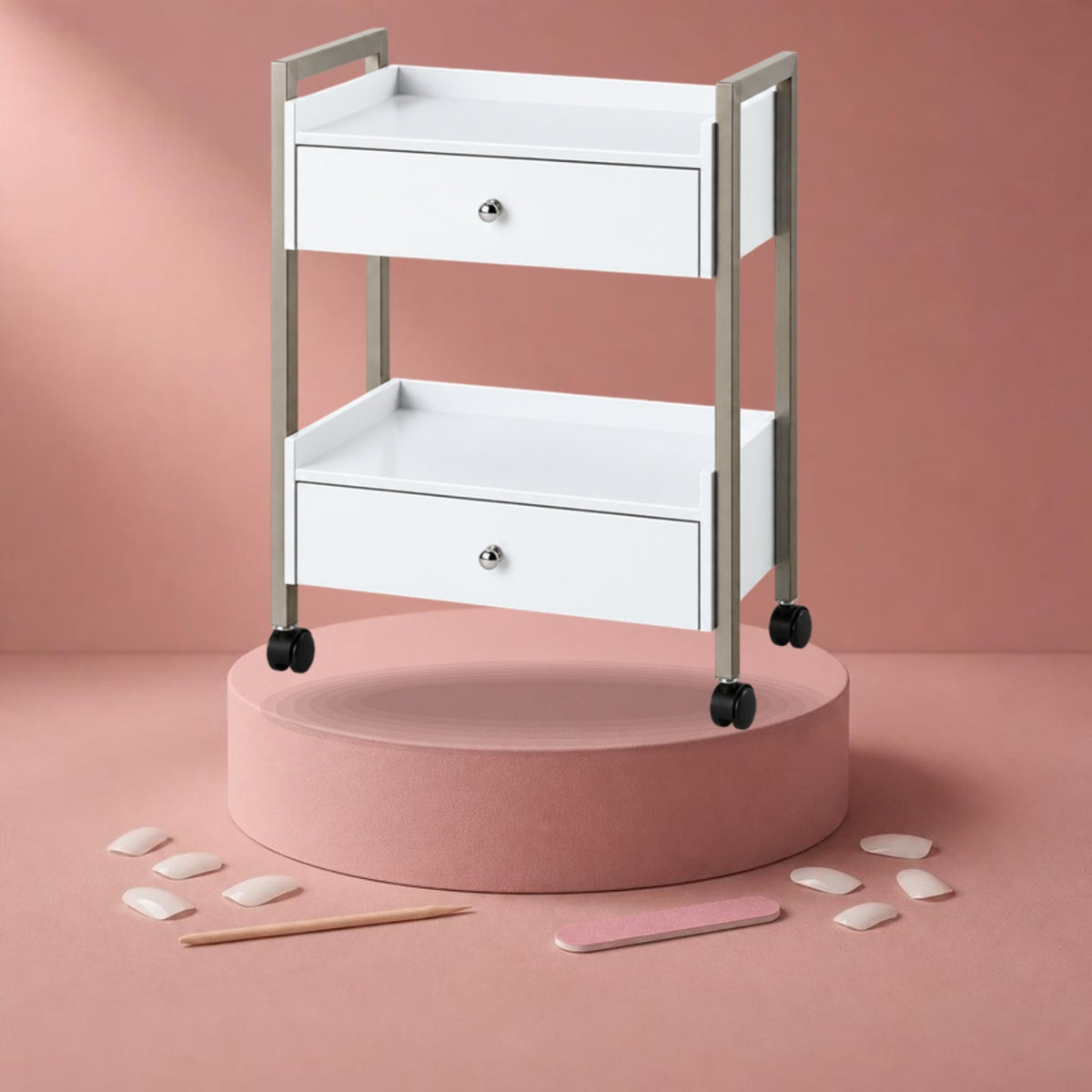 SIBEL Beauty Trolley Wooden