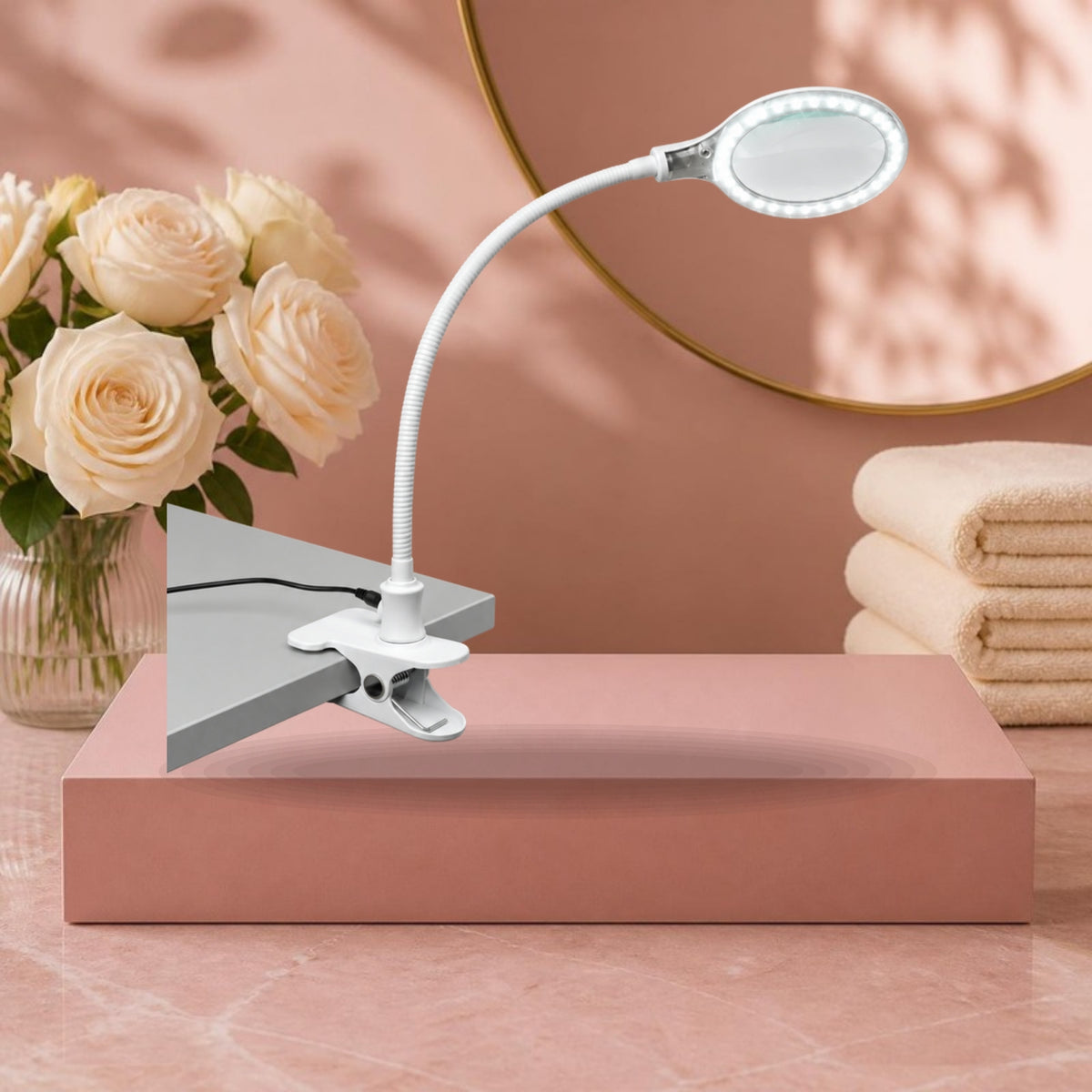 Sibel Clamp Magnifier Lamp – 2-in-1 loeplamp met klem & standaard