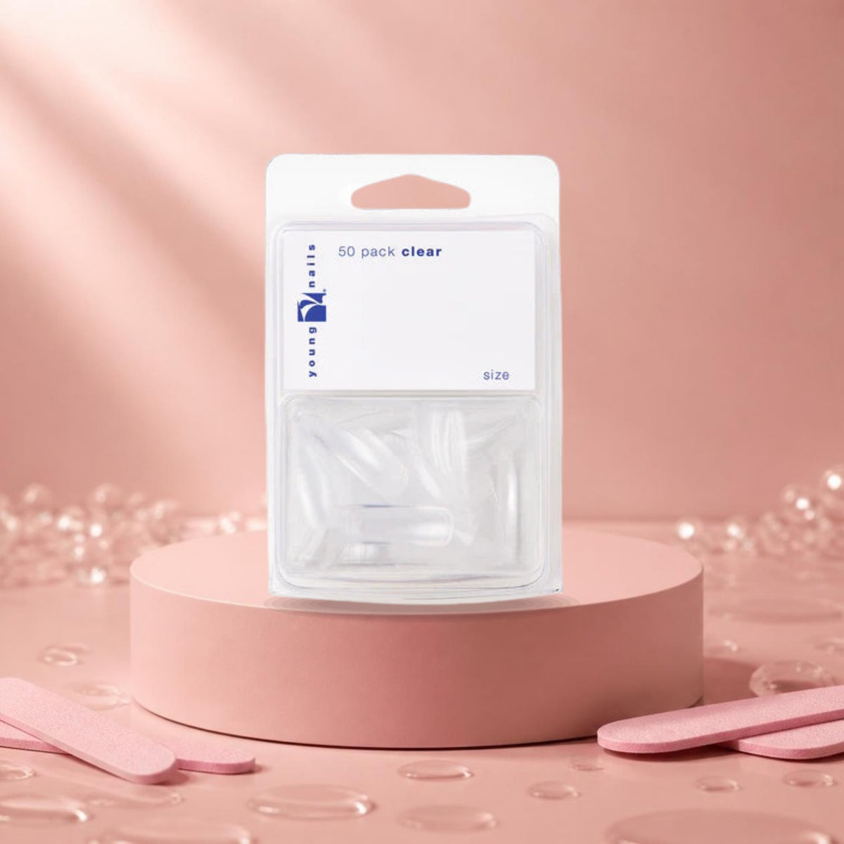Young Nails Clear Tips Refill, 50 stuks