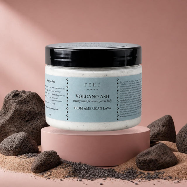 FEHU Body Scrub Volcano Ash, 150 g