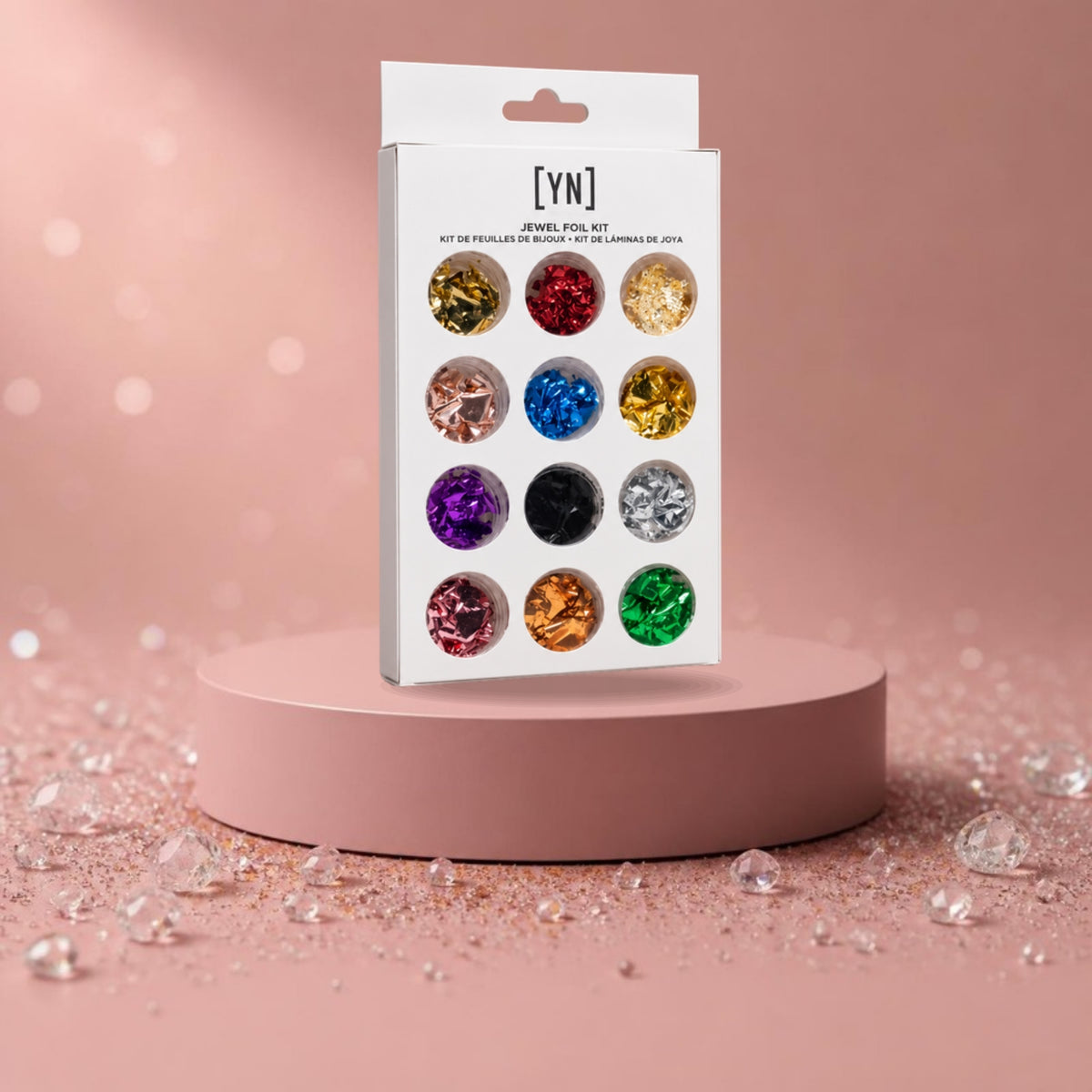 Young Nails Jewel Foil Kit, 12 stuks
