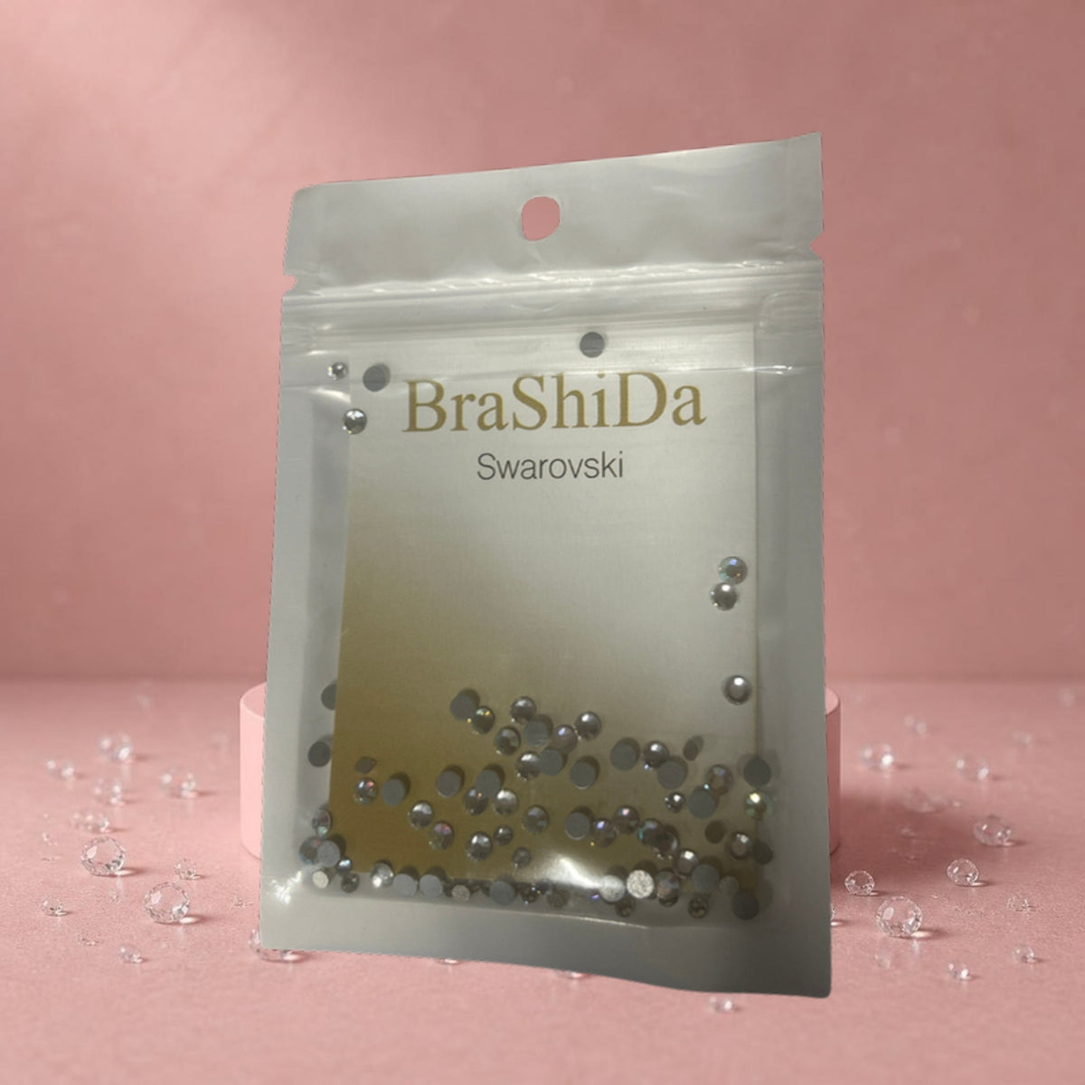 BraShiDa Nail Art Steentjes – Swarovski-mix crystal & crystal AB #66