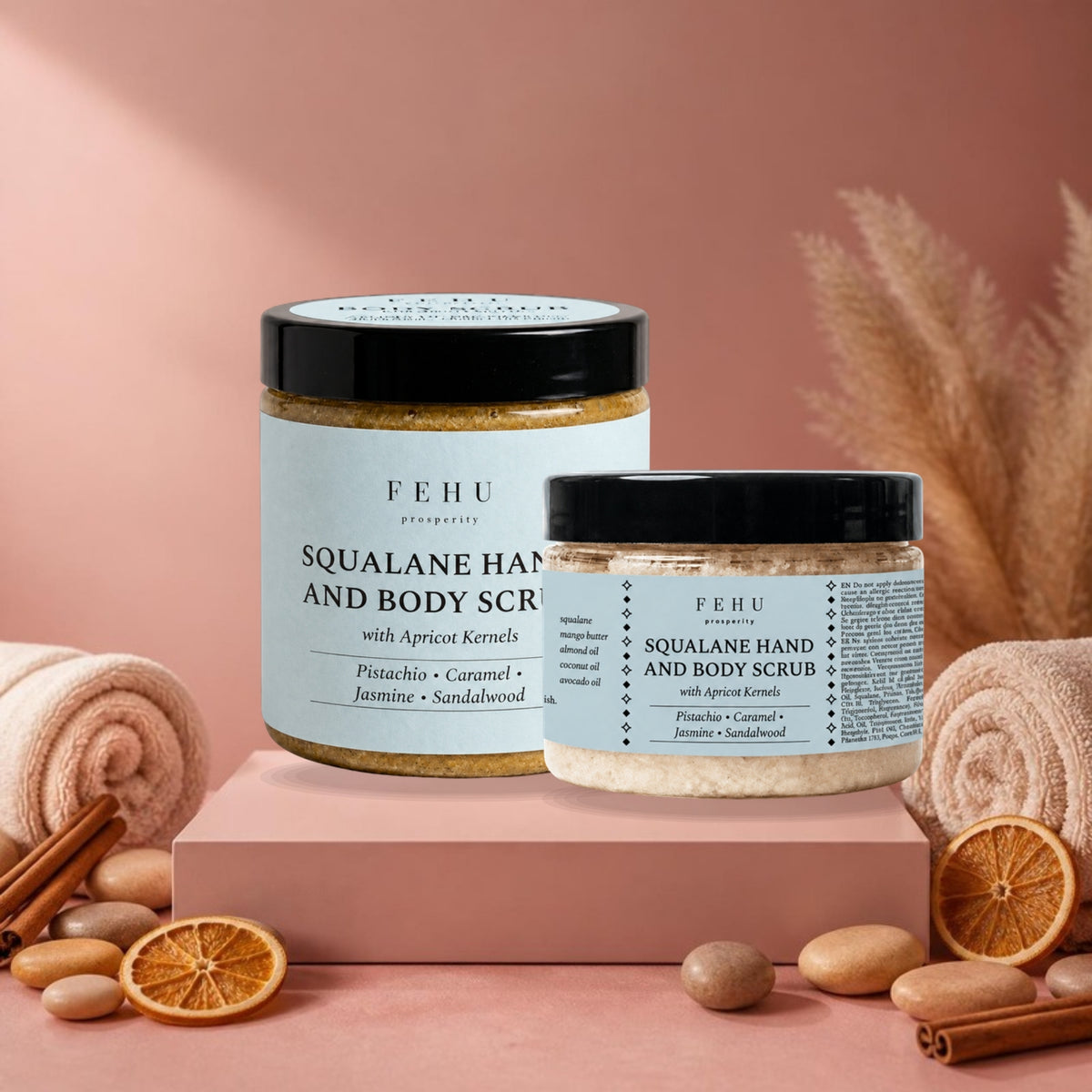 FEHU Squalane Hand and Body Scrub