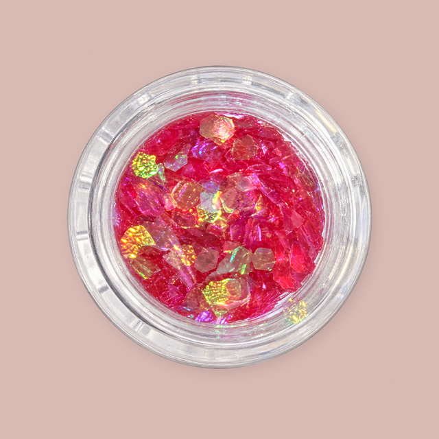 NLC Nail Art Hexagons – Rood