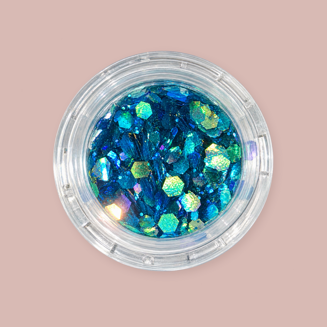 NLC Nail Art Hexagons – Blauw