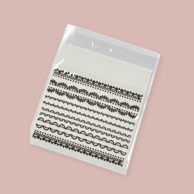 NLC Nail Art Stickers – Zwart