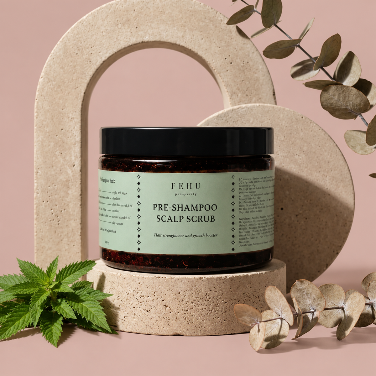 FEHU Pre-Shampoo Scalp Scrub, 150 g