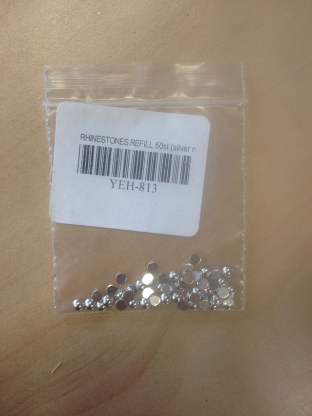 STRASS-NACHFÜLLUNG 50 Stück (Silber Standard 3 mm #32)