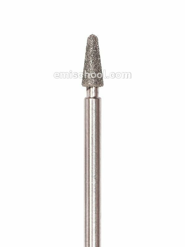 Rounded cone-shaped diamond coated rotary file, 3 mm, abrasiveness -(Copy)